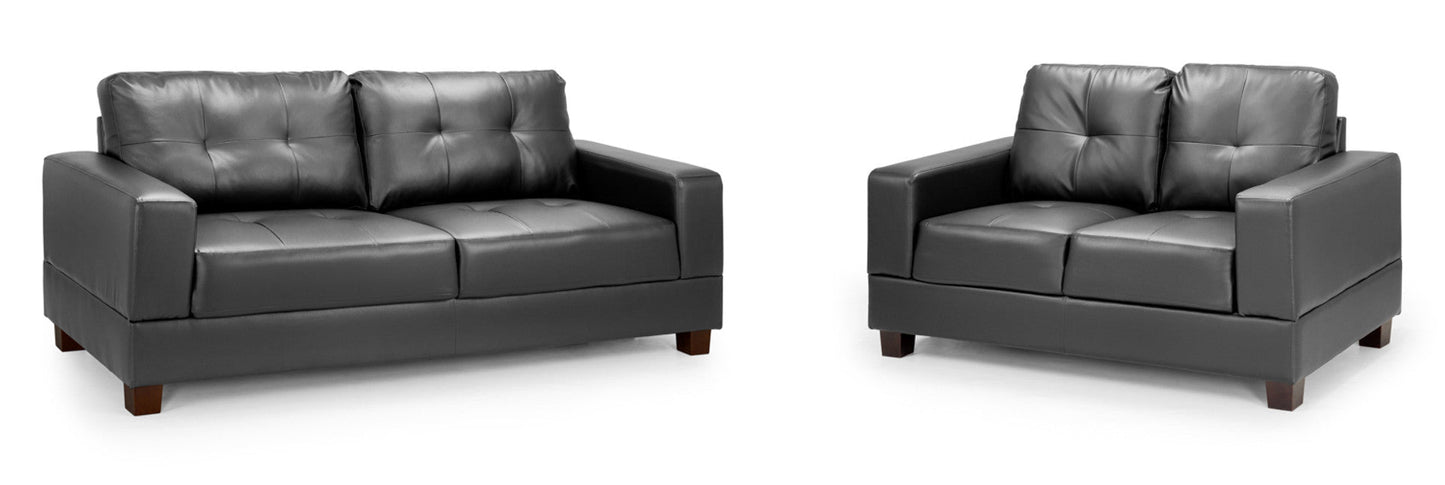 Jerry Sofa 3+2 Set Black/Grey