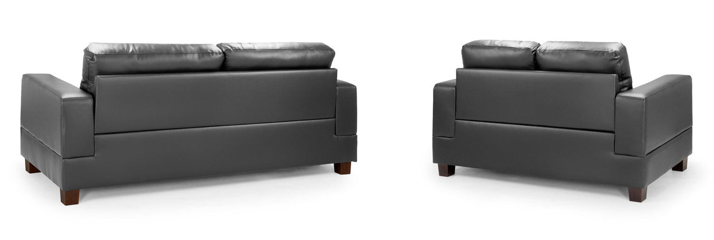 Jerry Sofa 3+2 Set Black/Grey