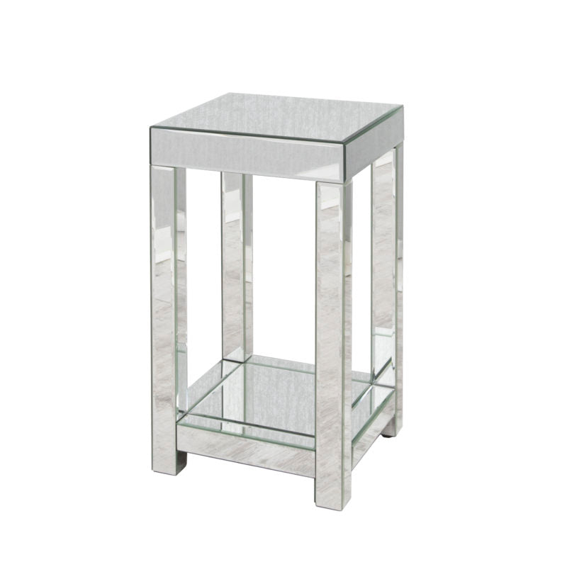 Mirrored Square Side Table