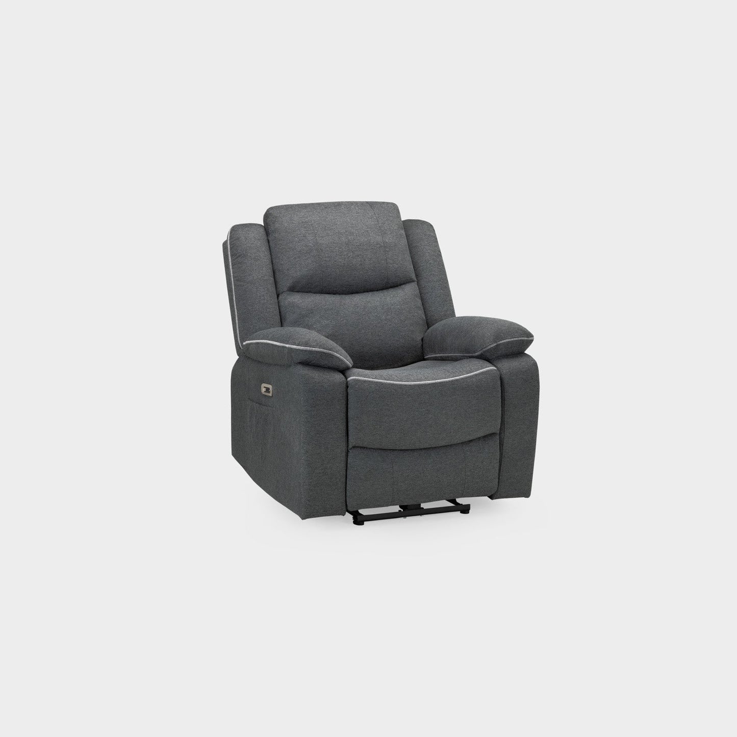 Harald Electric Recliner Sofa Black Armchair