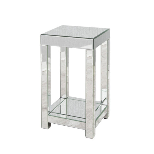 Mirrored Square Side Table